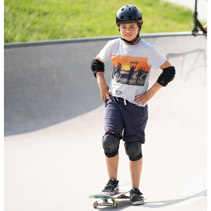 Захисний комплект для катання SKATEWIZ SMASH – наколінники, налокітники та захист зап’ястя для дітей і дорослих, 6 предметів