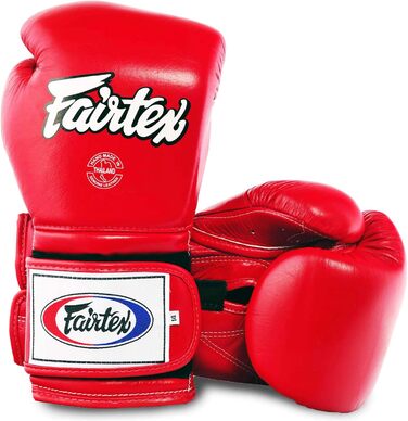 Боксерська рукавичка Fairtex BGV9 - мексиканський стиль, червона, 14 унцій