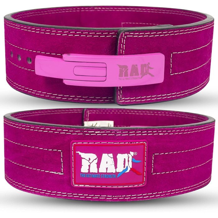 Пояс для пауерліфтингу RAD, 10 мм, важкоатлетичний, чоловічий і жіночий, з важільною пряжкою
