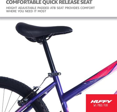 Гірський велосипед Huffy Girls Purple Stone Mountain, 61 см (24 дюйми), 21 SPD, фіолетовий