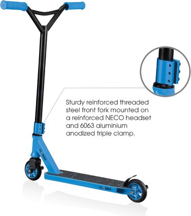 Молодіжний трюковий самокат Globber унісекс Gs 540 Kickscooter One size Blue