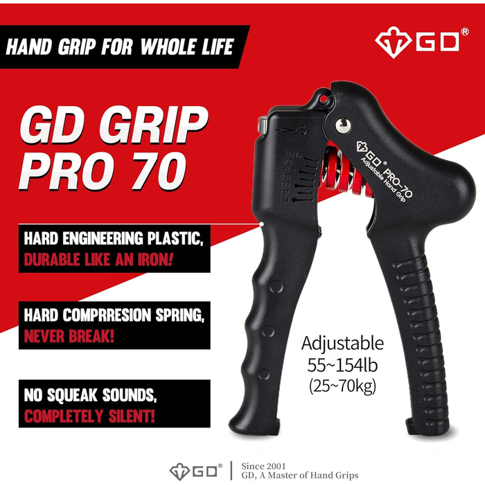 Гантель GD GRIP Pro-70 (55-154 фунтів)