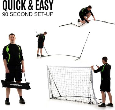 Ворота QUICKPLAY Kickster Pro з базовою вагою для тренувань (5 x 3')