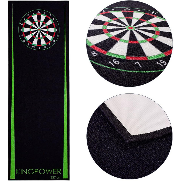 Килим Kingpower Dart Mat 237x80см зелений, лінія розряду, захист підлоги