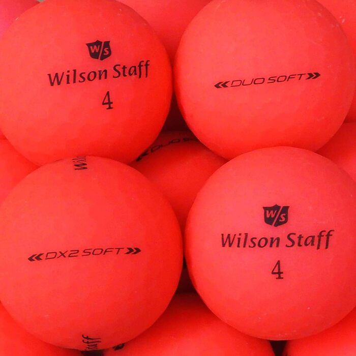 М'ячі для гольфу Wilson Staff DX2/Duo Soft Optix Червоний Матовий