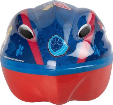 Дитячий велосипедний шолом TataWay Paw Patrol, регульований, пластик, синій, 52-56 см, з кліпсою