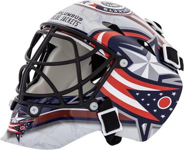 Маска міні-воротаря Franklin Sports NHL - Columbus Blue Jackets, з чохлом