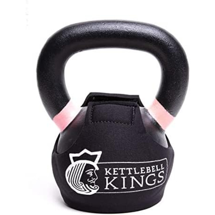 СПЕЦІАЛЬНО ДЛЯ ПРОДУКТІВ KETTLEBELL KINGS - Обгортка для гирі з пудровим покриттям - LB - Чохол для гирі для підлоги з неопреновим рукавом 3 мм для тренажерного залу або домашнього фітнесу Захист гирі (70 фунтів)