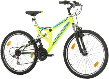 Велосипед MTB Mountain Bike Повністю підвісний 26-дюймовий Bikesport Parallax Shimano 18 Speed Neon Green