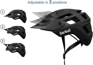 Шолом GarBull Adult MTB, регульований, L(59-62 см), чорний