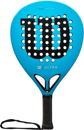 Ракетка Wilson Padel Ultra Team V2, скловолокно/Eva, 366 г, розмір голови 523 см, Синій/Чорний