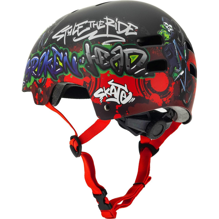 Шолом Broken Head для скейтборду, велосипеда, MTB, BMX, регульований розмір