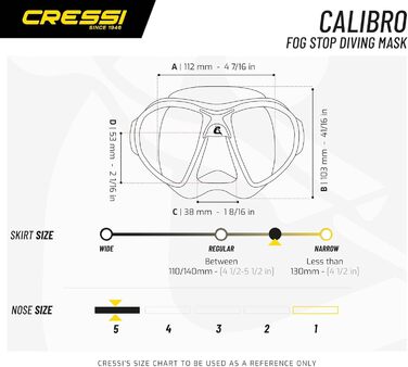 Маска для дайвінгу Cressi Calibro зелена/зелена