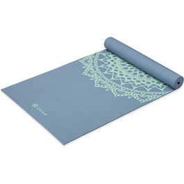 Килимок для йоги Gaiam 5мм Blue Shadow, нековзний (172,7x61см)