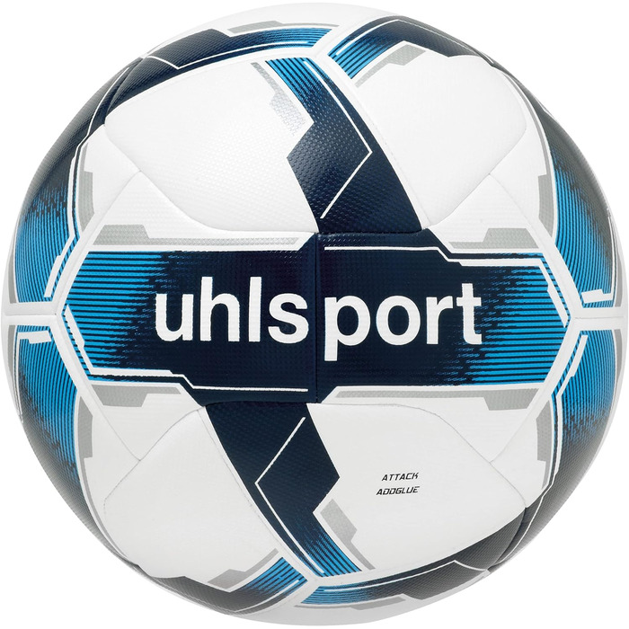 Футбольний м'яч Uhlsport Attack ADDGLUE розмір 5 біло-синій