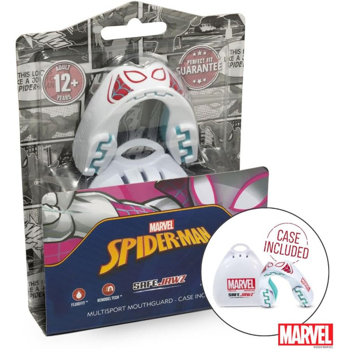 Капа спортивна Marvel Spider-Gwen для дорослих і дітей, повноконтактні види