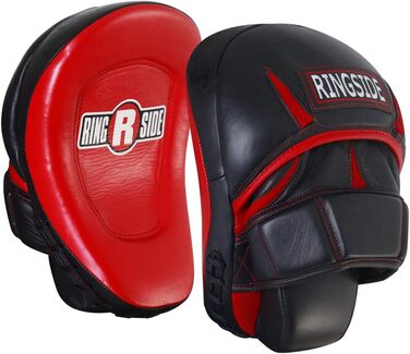 Боксерські лапи Ringside Pro Panther, червоно-чорні, універсальний розмір