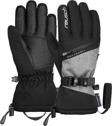 Жіночі рукавички Reusch Demi R-tex Xt Extra Теплі, водонепроникні, дихаючі (6.5, чорний / сірий)