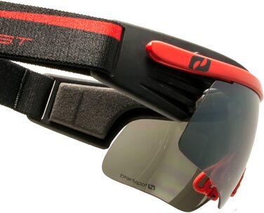 Спортивні окуляри Daisan Cross Country Ski Goggles Nordic Goggles (чорні, червоні сріблясті дзеркальні кішки. 3)