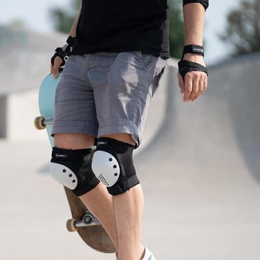 Захисний набір для роликів SKATEWIZ SMASH, 6 предметів – наколінники, налокітники, захист зап'ясть для дітей і дорослих
