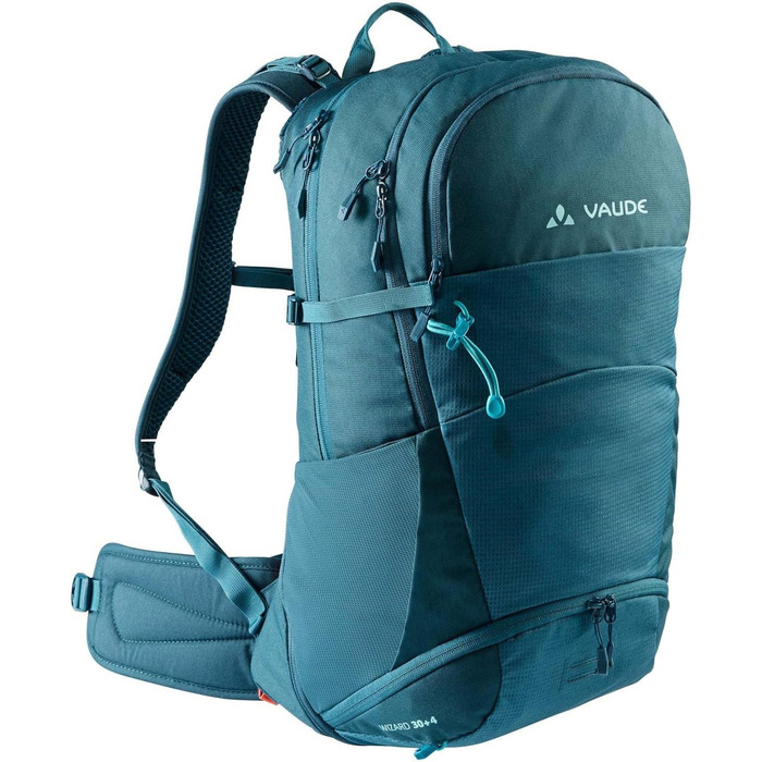 Рюкзак Vaude Wizard 30+4 Blue Sapphire водостійкий для трекінгу, універсальний для жінок і чоловіків, з ергономічною спинкою та органайзером