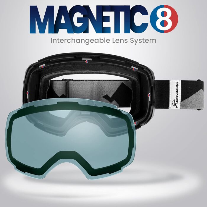 Лінзи OutdoorMaster Ski Goggles PRO - VLT 60 світло-блакитний, 10 кольорів