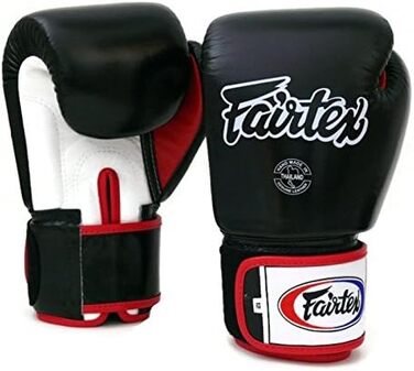 Боксерські рукавички Fairtex BGV1 - чорно-біло-червоні