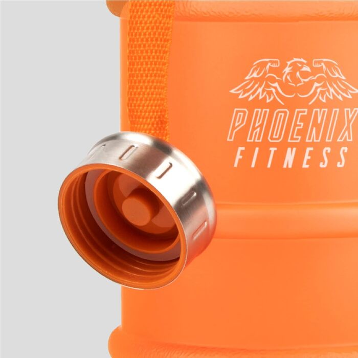 Пляшка для води Phoenix Fitness Унісекс, прозора, 2,2 л Помаранчевий