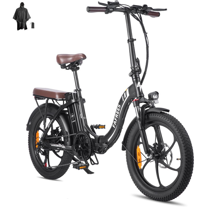 Велосипед Fafrees E-Bike F20 Pro, 25 км/год, 36 В 18 Ач, 250 Вт, 7 швидкостей