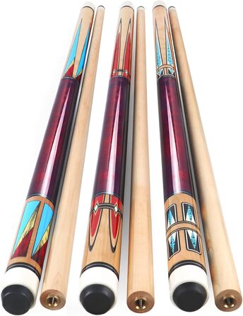 Для професійних гравців у більярд (3 більярдні киї), 58 Cue Sticks Pool Cue Adult Canadian Maple Pool Cues