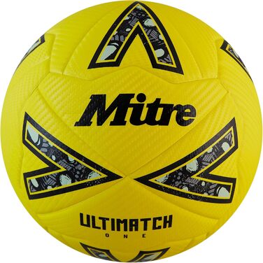 Футбольний м'яч Mitre Ultimatch One, покращений контроль, висока зносостійкість, точність, білий/червоний/зелений/чорний
