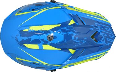 Мотошолом protectwear Crosshelm Endurohelm R710X, синьо-жовтий