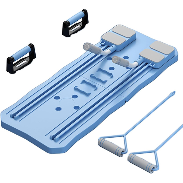 Дошка для пілатесу LCBDYLR, багатофункціональний тренажер Ab-Core, складна дошка-реформатор для пілатесу для дому (синій)