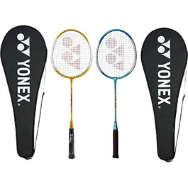 Набір ракеток Yonex GR 303, 2 шт., жовтий/синій, з рукавом