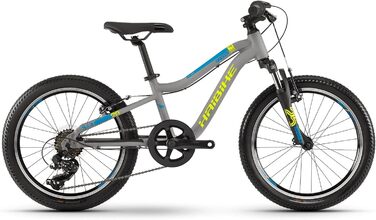 Дитячий велосипед Haibike SEET Greedy 20R SF 2021 (20 дюймів, DG-187 (сірий/синій/лаймовий матовий))