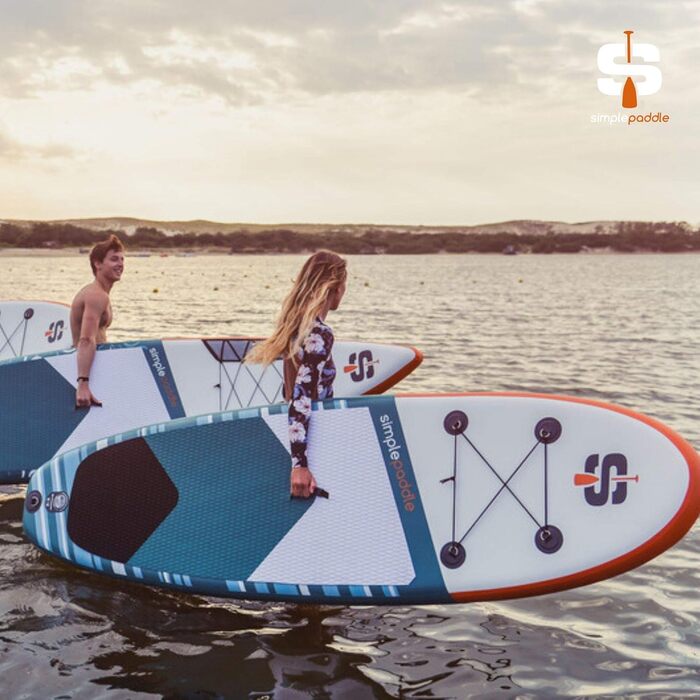 Надувна SUP-дошка SIMPLE PADDLE L 11' (335x81x15 см) комплект: весло, лиш, подвійна помпа, сумка