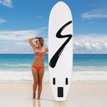 Надувна SUP дошка для серфінгу 10FT з аксесуарами, регульованим веслом, насосом, рюкзаком, страховочним шнуром, для дорослих, до 200 кг, для водних видів спорту