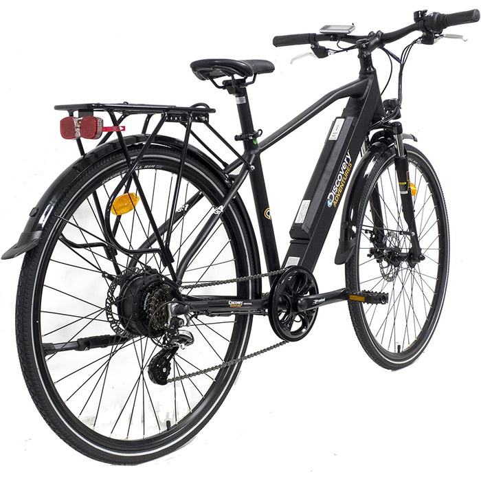 Електровелосипед Discovery Denver Men's E8200 28', Shimano 7-шв., матова чорна