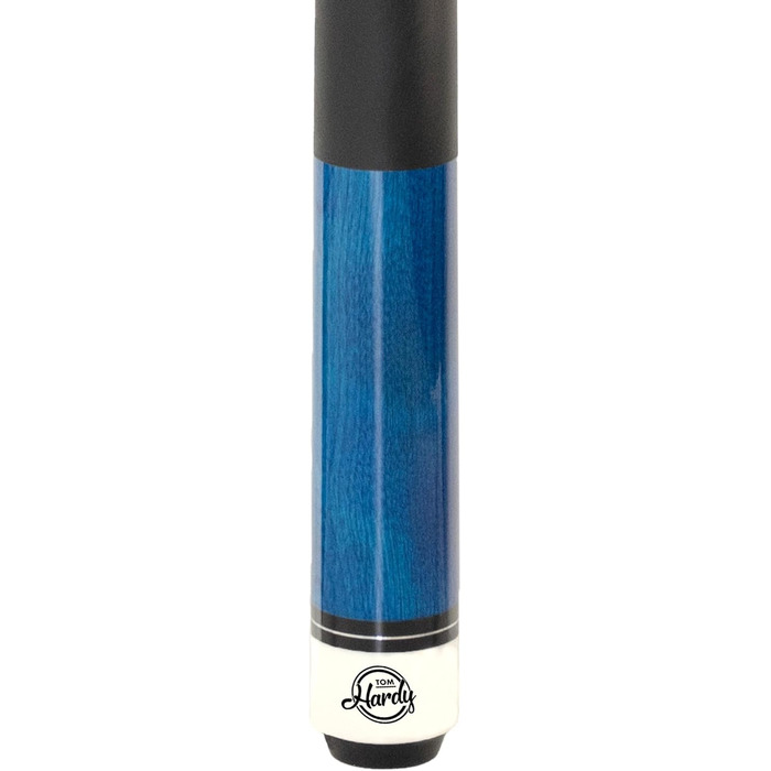 Серія Hardy Pool Billiard Cue Uni, більярдні киї зі штучної шкіри зі штучною шкірою, довжина кия 147 см, багатошарова професійна клейка шкіра 12,5 мм, швидкознімна пряжка з нержавіючої сталі, синій, сірий, чорний (синій)