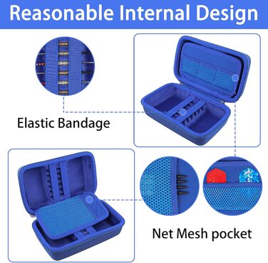 Чохол co2CREA EVA для дартсу на 12 дротиків, аксесуари, синій