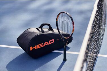 Тенісна сумка HEAD Tour Medium, чорна з помаранчевим, ексклюзив Amazon