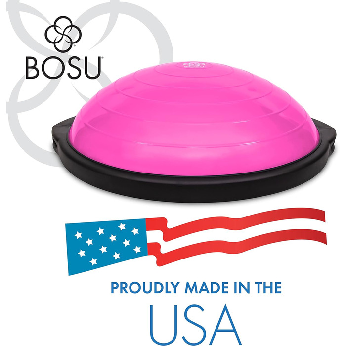 Балансувальний тренажер BOSU Sport, компактний, рожево-чорний