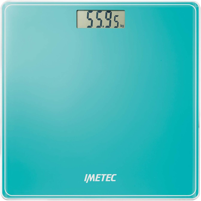 Електронні ваги Imetec Precision ES13 200 для зважування людей, LCD-дисплей, загартоване скло, до 180 кг, батарейки в комплекті