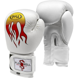 Боксерські рукавички Playwell Pro Elite Sparring White Flame (340мл)