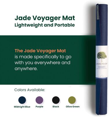 Килимок для йоги Jade Yoga Voyager, 1,6 мм (темно-синій)