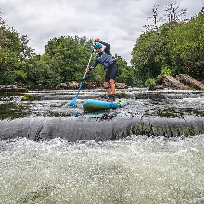 Набір AZTRON Sirius River 9'6 iSUP для білої води, річок, струмків, хвиль, дошка для веслування стоячи, надувна дошка для веслування стоячи, об'єм 325 л