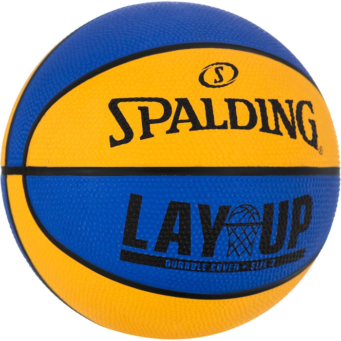 Відкритий баскетбольний м'яч Spalding Lay-Up Mini 55,9 см (версія 2022, міні-розмір 22', синій / помаранчевий)