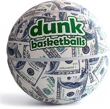 Баскетбольні м'ячі Dunk для гри в приміщенні та на вулиці, гумові й шкіряні, ідеальний подарунок для фанатів баскетболу