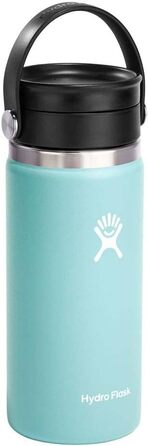 Термос-гуртка Hydro Flask 473 мл із нержавіючої сталі, вакуумна ізоляція, кришка Flex Sip, не протікає, для кави та напоїв у дорогу, широка горловина, Dew