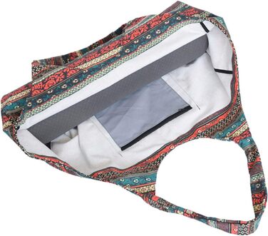 Сумка на блискавці Yoga Atte Bag велика, великої місткості для жінок і жінок, портативна полотняна сумка для йоги All-in-One Yoga atte Bag (M, червона)